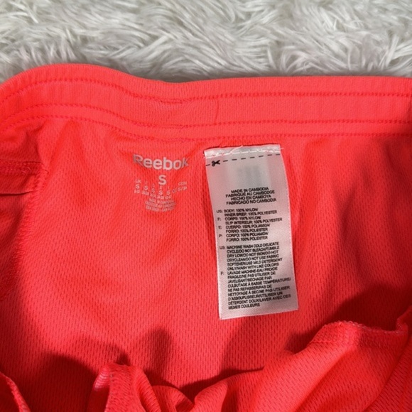 Reebok Pink & Neon Orange Athletic Shorts - Picture 4 of 9